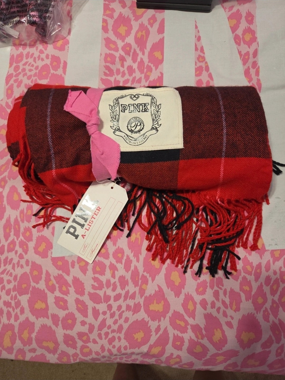 Victoria's Secret PINK VINTAGE RARE NWT BLANKET!